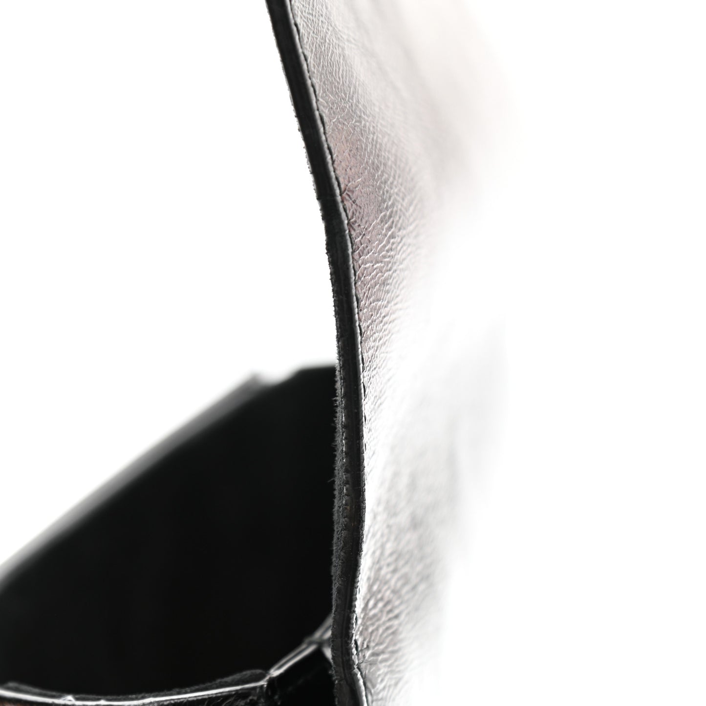 Crinkled Patent Lambskin Dio(r)evolution Flap Bag Black