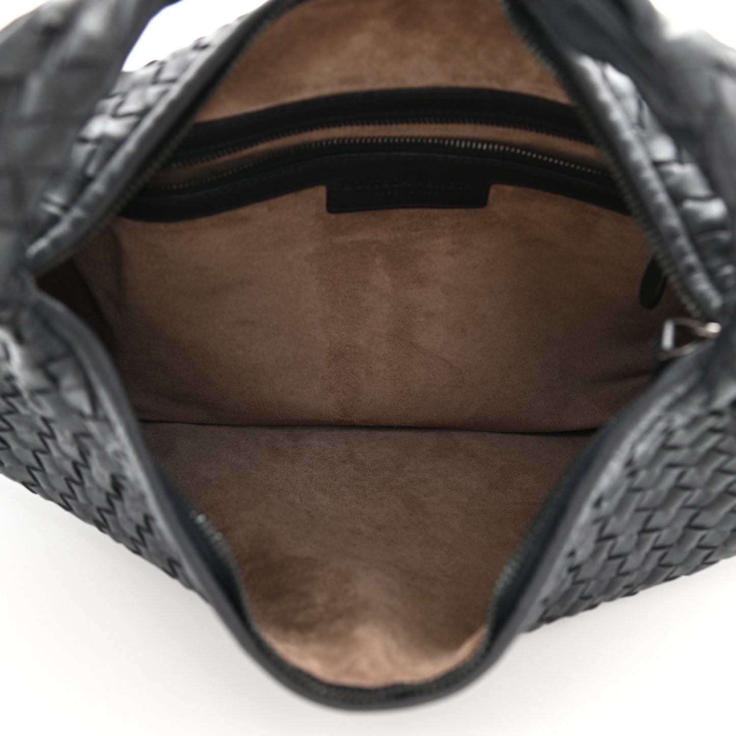 Nappa Intrecciato Large Veneta Hobo Black
