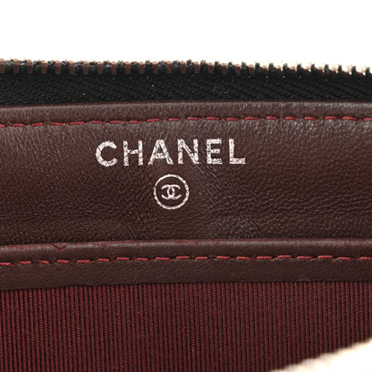 Chanel Lambskin Quilted Zip Pouch Black 6 of 8