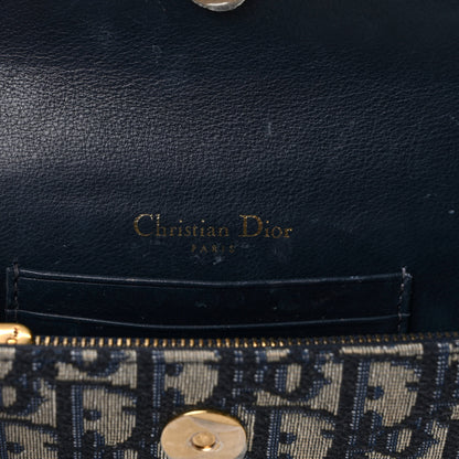 Christian Dior Oblique Saddle Belt Bag Blue 6 of 9