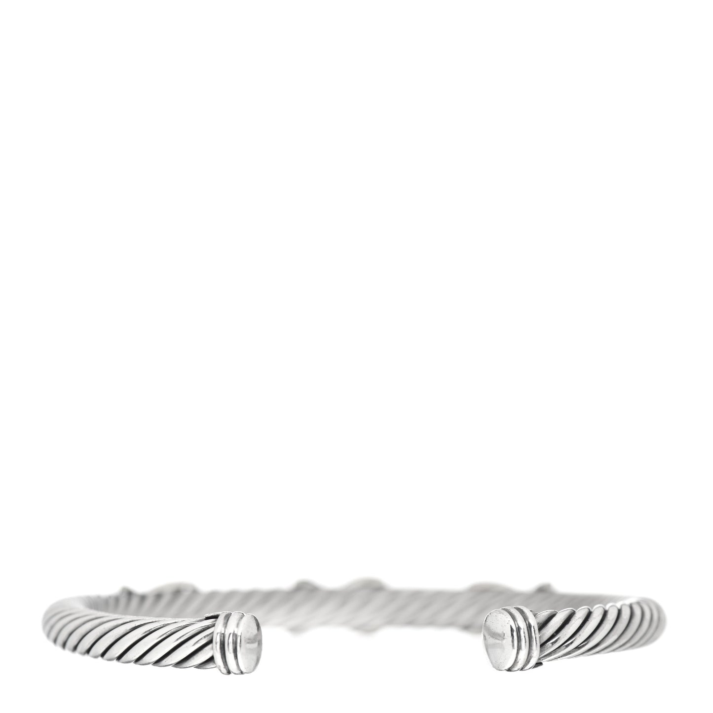 Sterling Silver 14K Yellow Gold 5mm Triple X Cable Bracelet