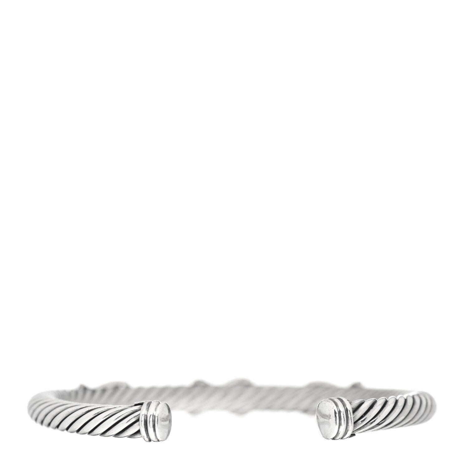 David Yurman Sterling Silver 14K Yellow Gold 5mm Triple X Cable Bracelet 3 of 4