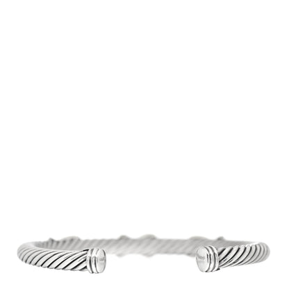 David Yurman Sterling Silver 14K Yellow Gold 5mm Triple X Cable Bracelet 3 of 4