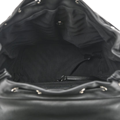 Chanel Calfskin Chevron Quilted Large Urban Spirit Backpack Black 5 of 11