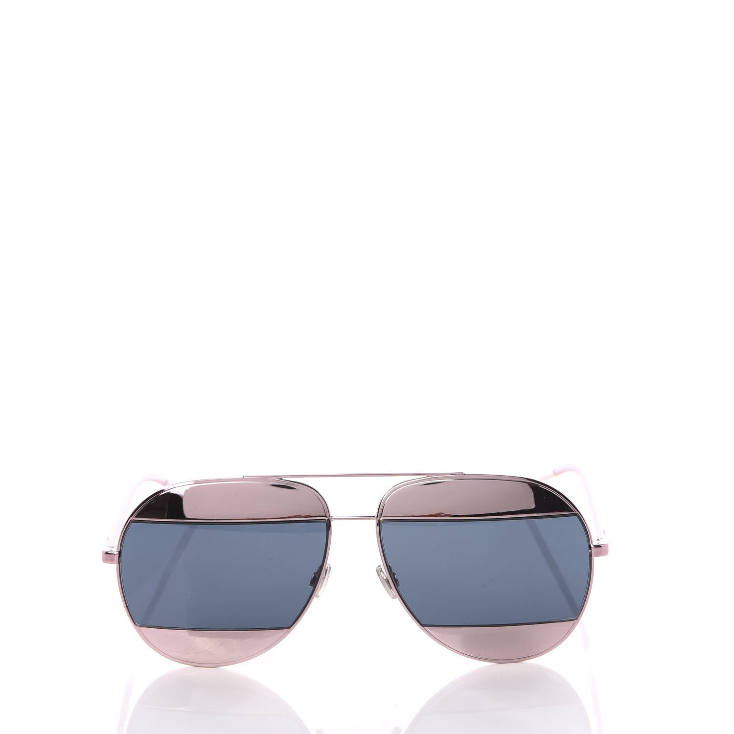 Christian Dior Split 1 Aviator Sunglasses Pink Blue 2 of 7