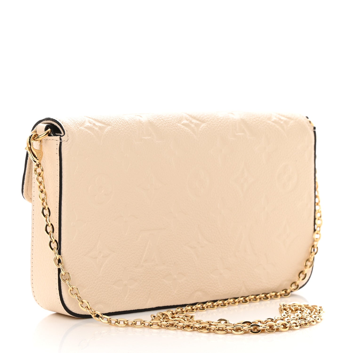 Louis Vuitton Empreinte Pochette Felicie Chain Wallet Cream 4 of 10