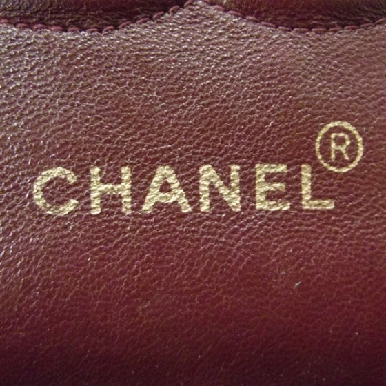 Vintage Lambskin Chevron Double Flap Black