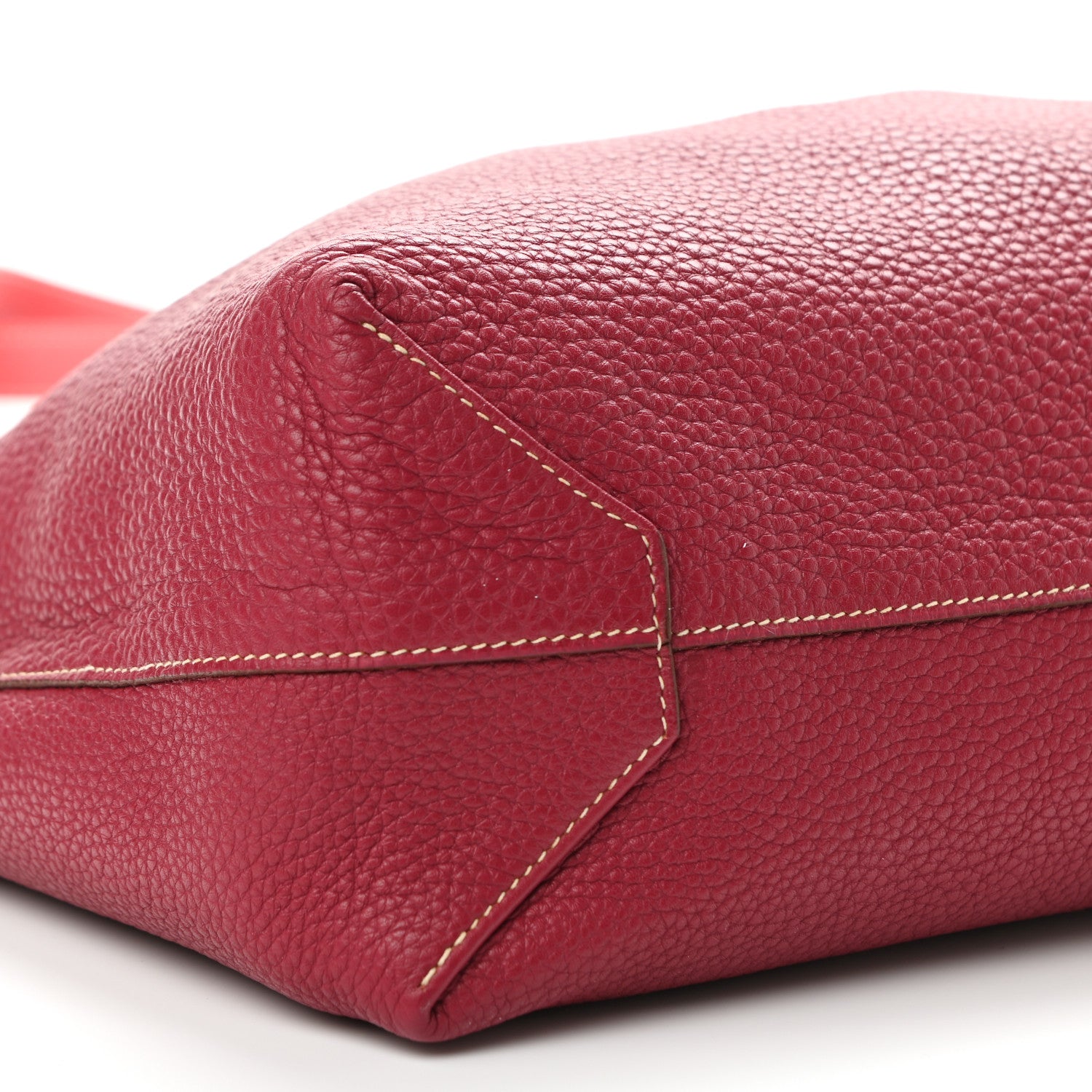 Hermes Taurillon Clemence Double Sens 36 Reversible Tote Rubis Bougainvillea 13 of 16