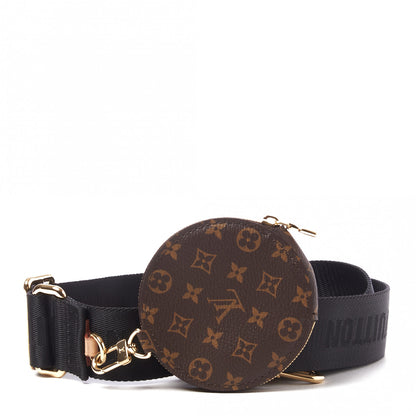 Louis Vuitton Nylon Monogram Strap with Coin Purse Black 1 of 7