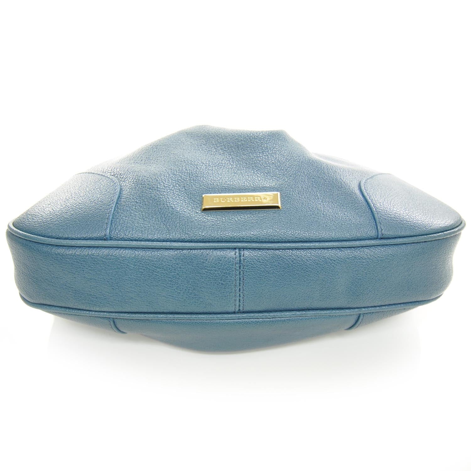 Burberry Leather Hernville Small Hobo Kingfisher Blue 4 of 10