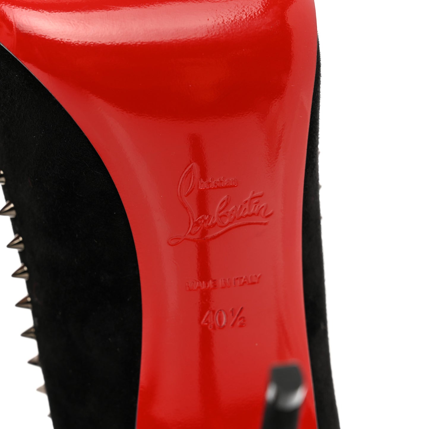 Veau Velours Anjalina 100 Pumps 40.5 Black Gun