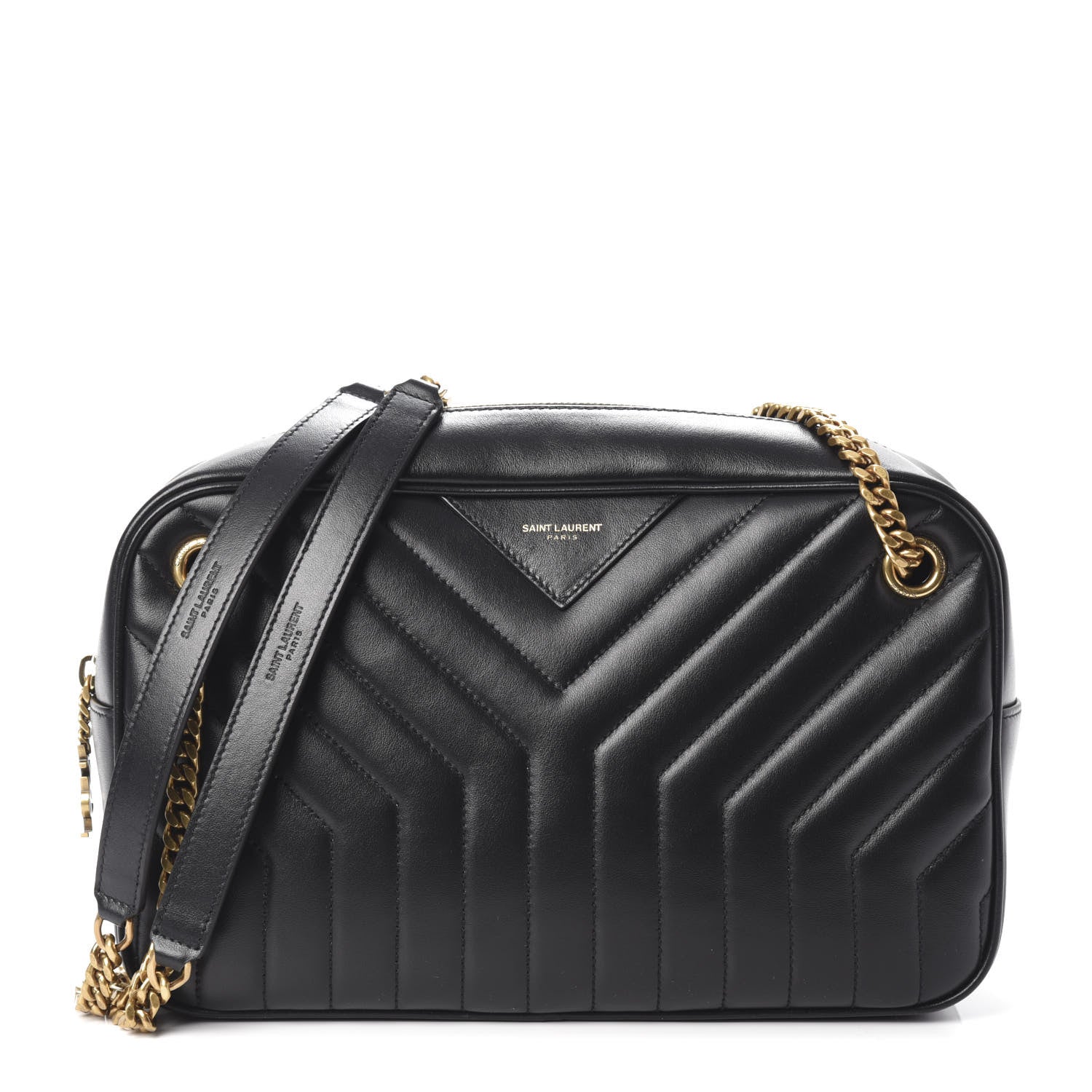 Saint Laurent Calfskin Matelasse Joan Camera Bag Black 1 of 9