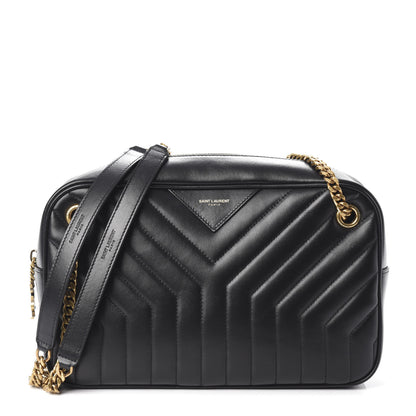 Saint Laurent Calfskin Matelasse Joan Camera Bag Black 1 of 9