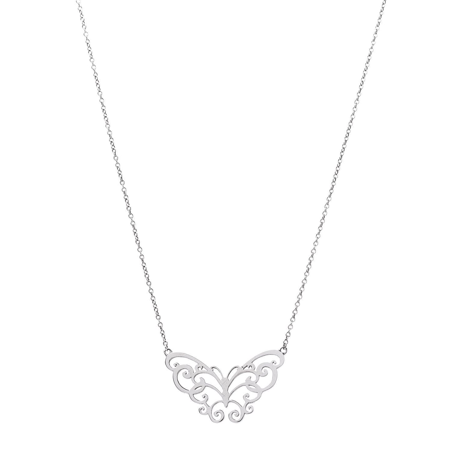 Sterling Silver Enchant Butterfly Pendant Necklace