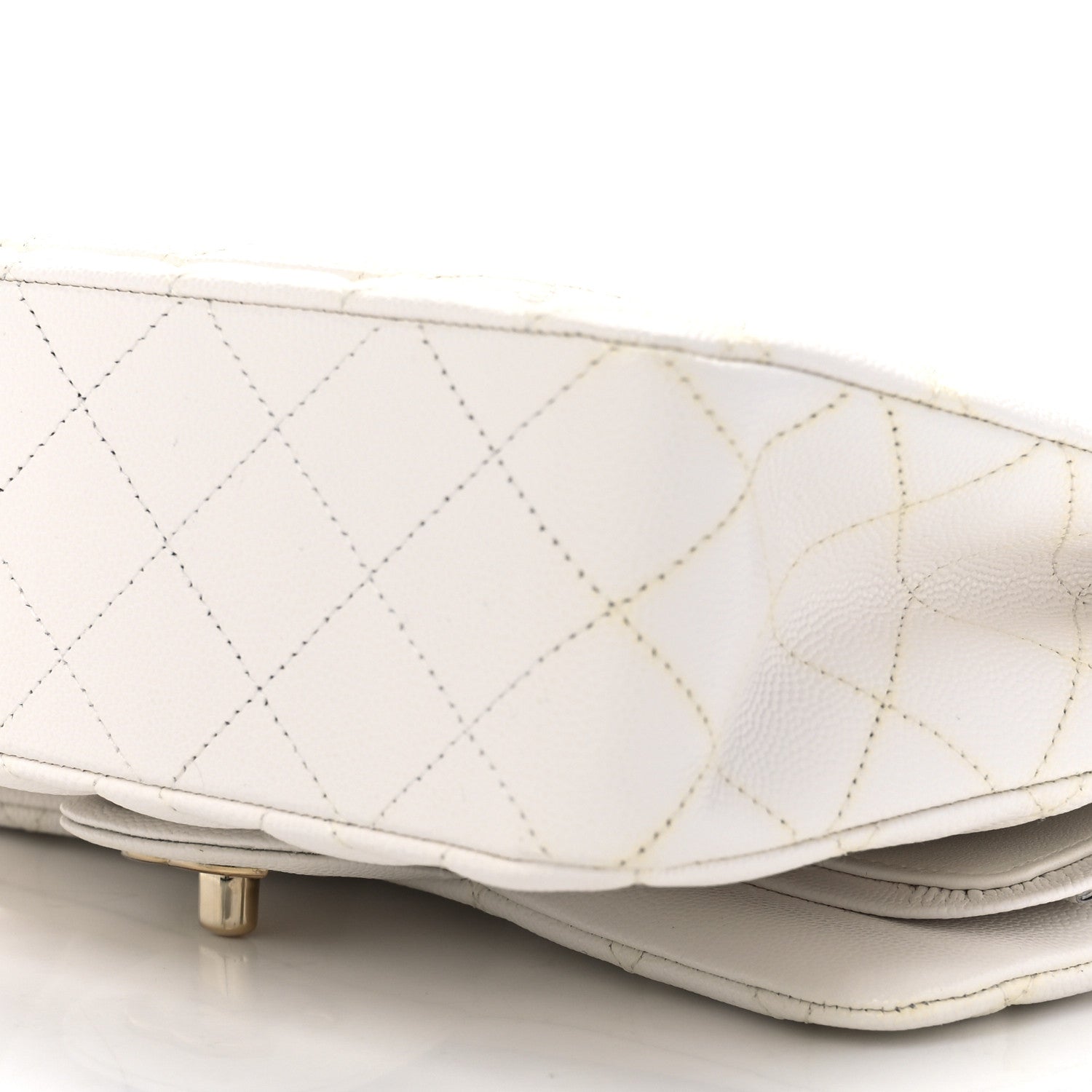 Chanel Caviar Quilted Small Double Flap White 11 of 12