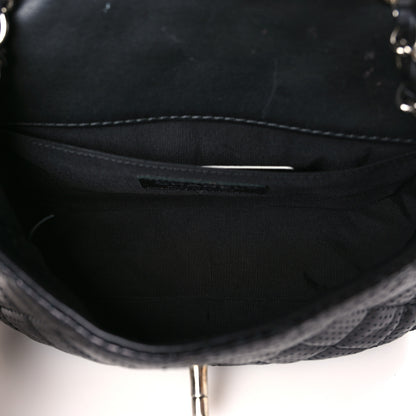 Chanel Lambskin Perforated Mini Rectangular Flap Black 5 of 11