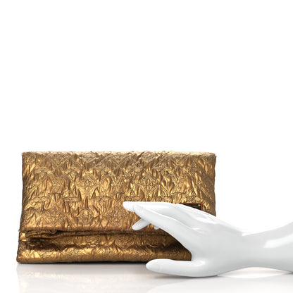 Louis Vuitton Jacquard Quilted Monogram Limelight Clutch PM Gold 2 of 13