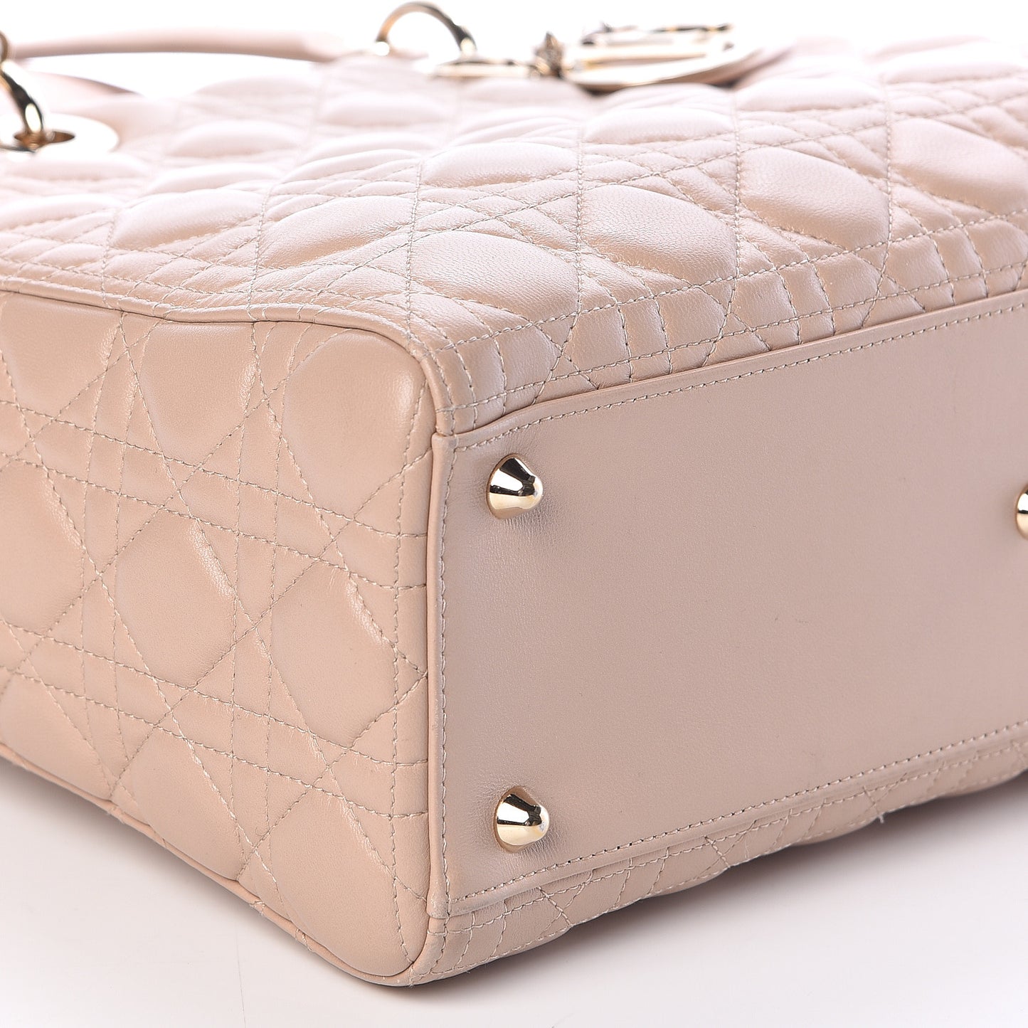 Lambskin Cannage Large Lady Dior Beige