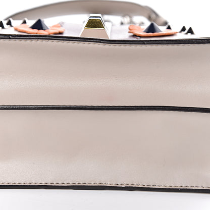 Fendi Vitello Liberty Lucido Catalan Mirror Hypnoteyes Studded Small Kan I Shoulder Bag Grigio Polvere Bordeaux Multicolor 10 of 11