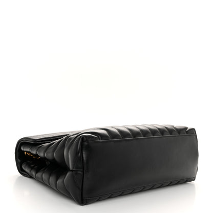 Saint Laurent Calfskin Y Quilted Monogram Medium Loulou Chain Satchel Black 4 of 10