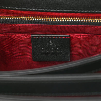 Gucci Smooth Calfskin Small Zumi Shoulder Bag Black 7 of 9
