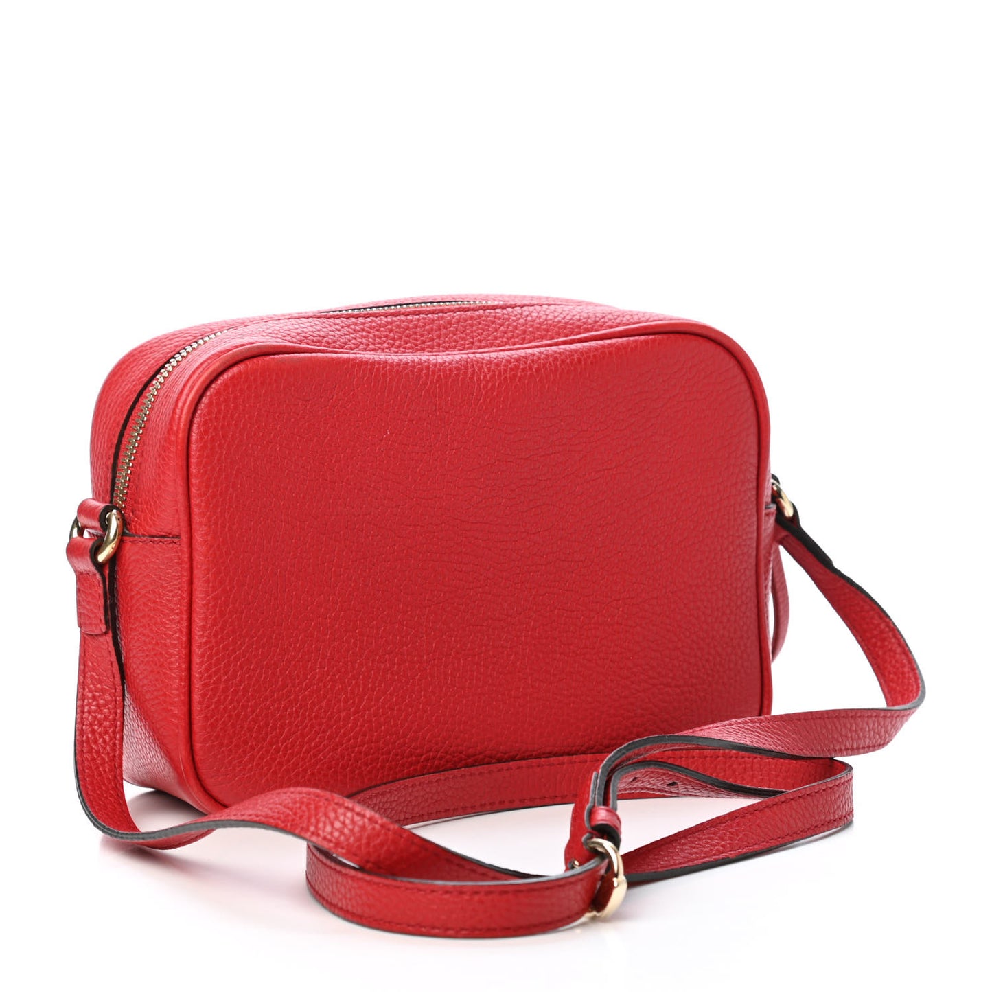 Pebbled Calfskin Small Soho Disco Bag Tabasco Red