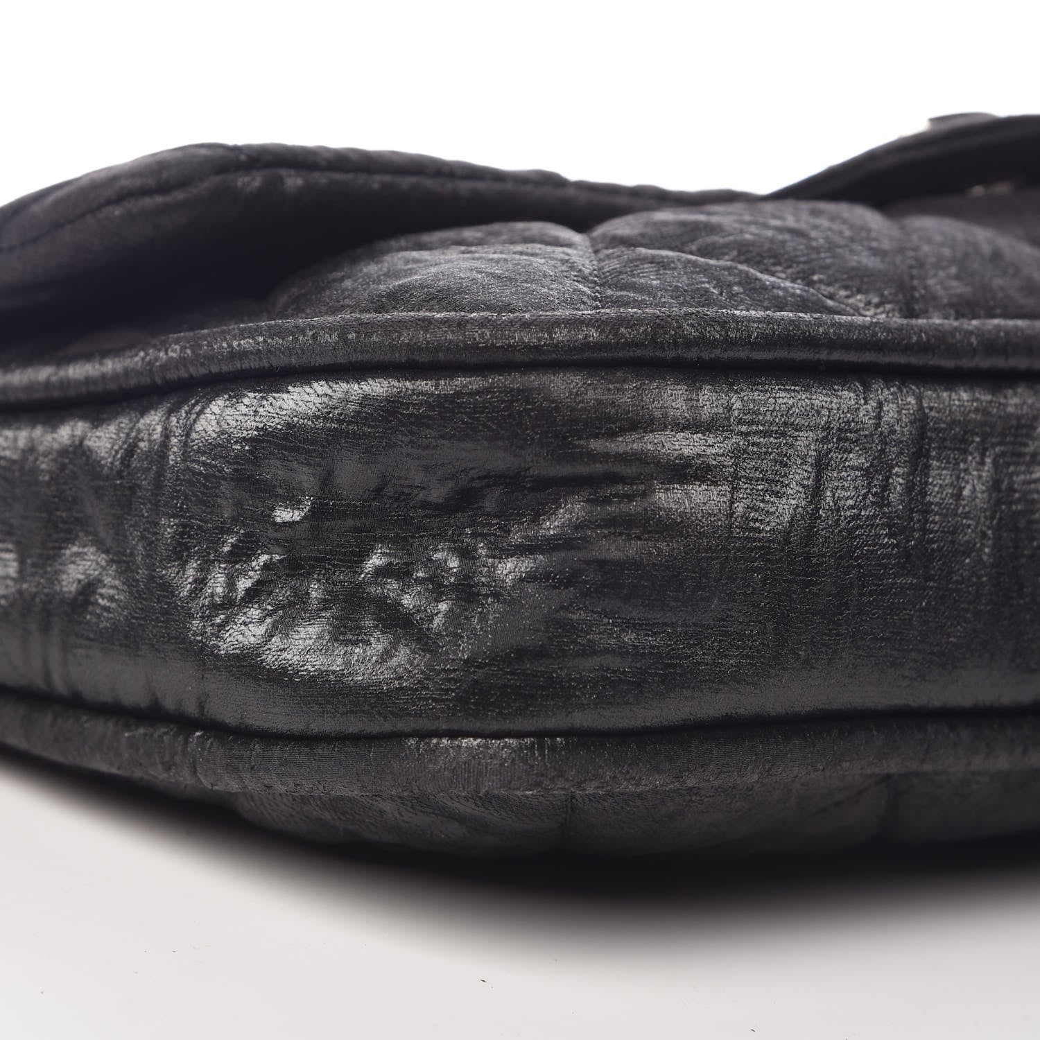 Chanel Coated Canvas Quilted Le Marais Flap Black 10 of 12