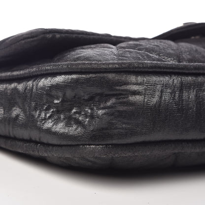 Chanel Coated Canvas Quilted Le Marais Flap Black 10 of 12