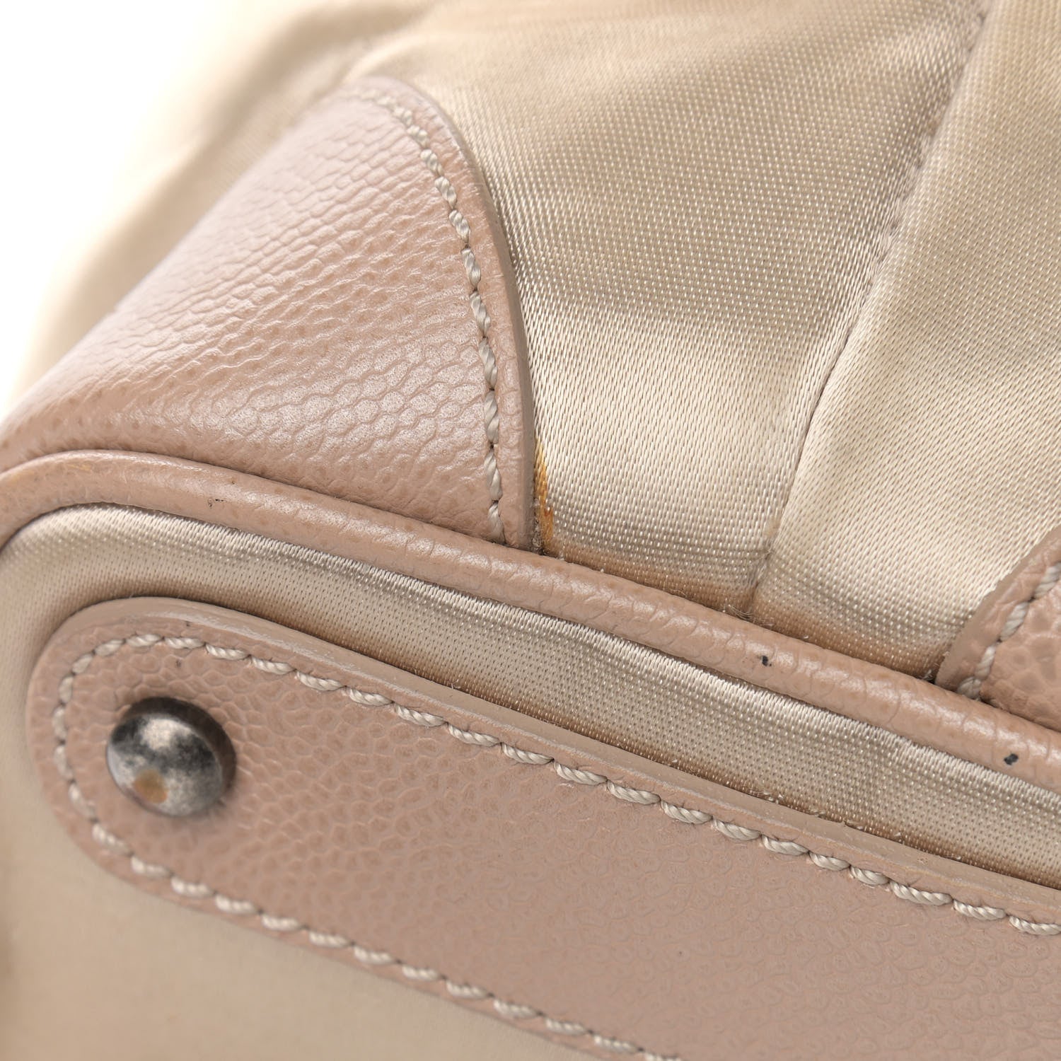 Chanel Satin Caviar CC Drawstring Bag Beige 15 of 17