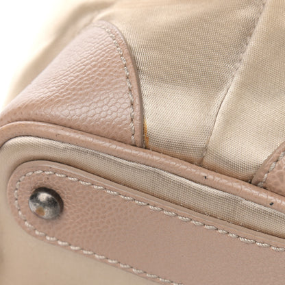 Chanel Satin Caviar CC Drawstring Bag Beige 15 of 17