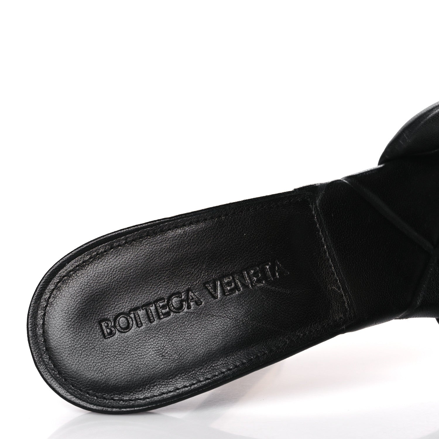 Bottega Veneta Nappa Quilted Rubber Lido Mule Sandals 40 Black 8 of 9
