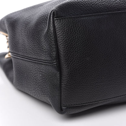 Gucci Pebbled Calfskin Medium Soho Chain Shoulder Bag Black 8 of 11