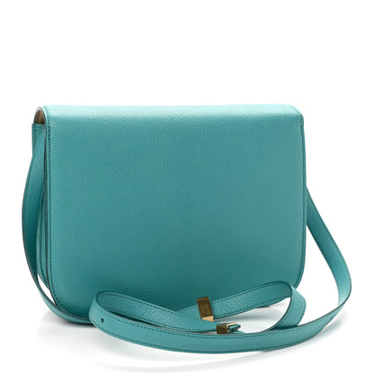Celine Goatskin Medium Classic Box Flap Bag Antarctic 3 of 9