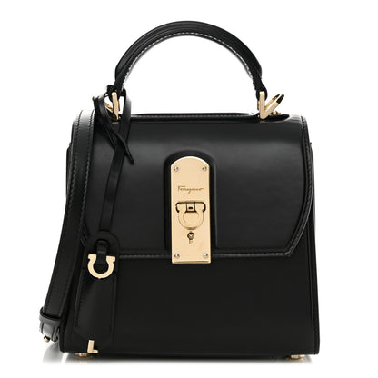 Salvatore Ferragamo Smooth Calfskin Small Boxyz Black 1 of 15