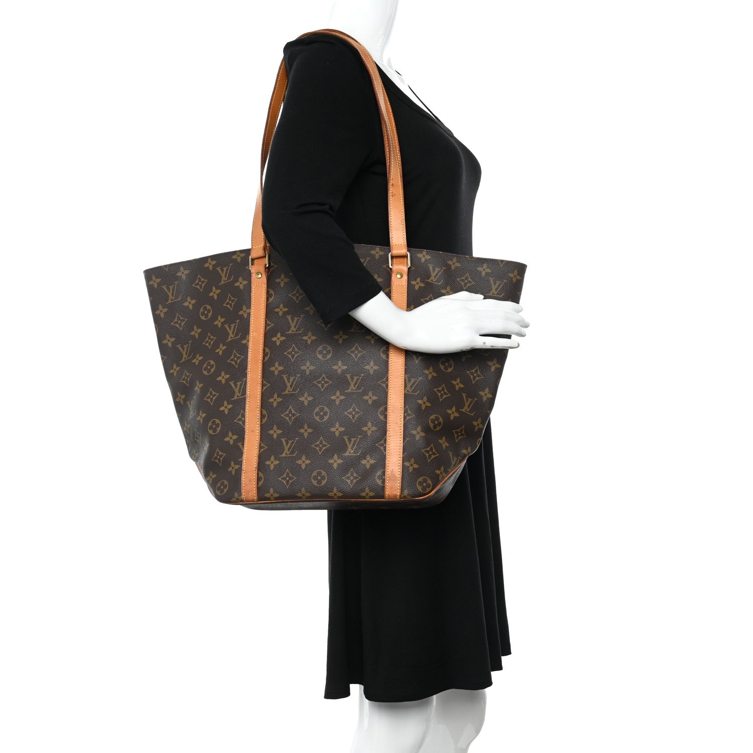 Louis Vuitton Monogram Sac Shopping Tote 2 of 17