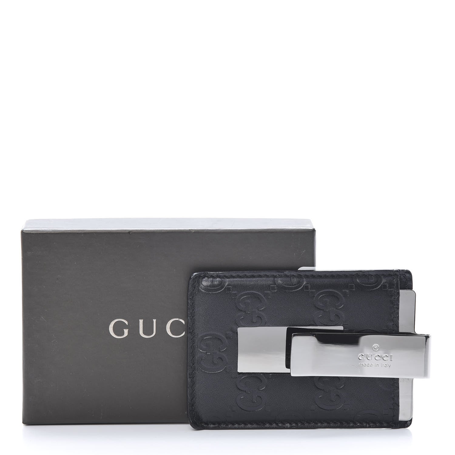 Gucci Guccissima Money Clip Black 7 of 7