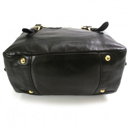 Prada Vitello Daino Shoulder Bag Black 4 of 11