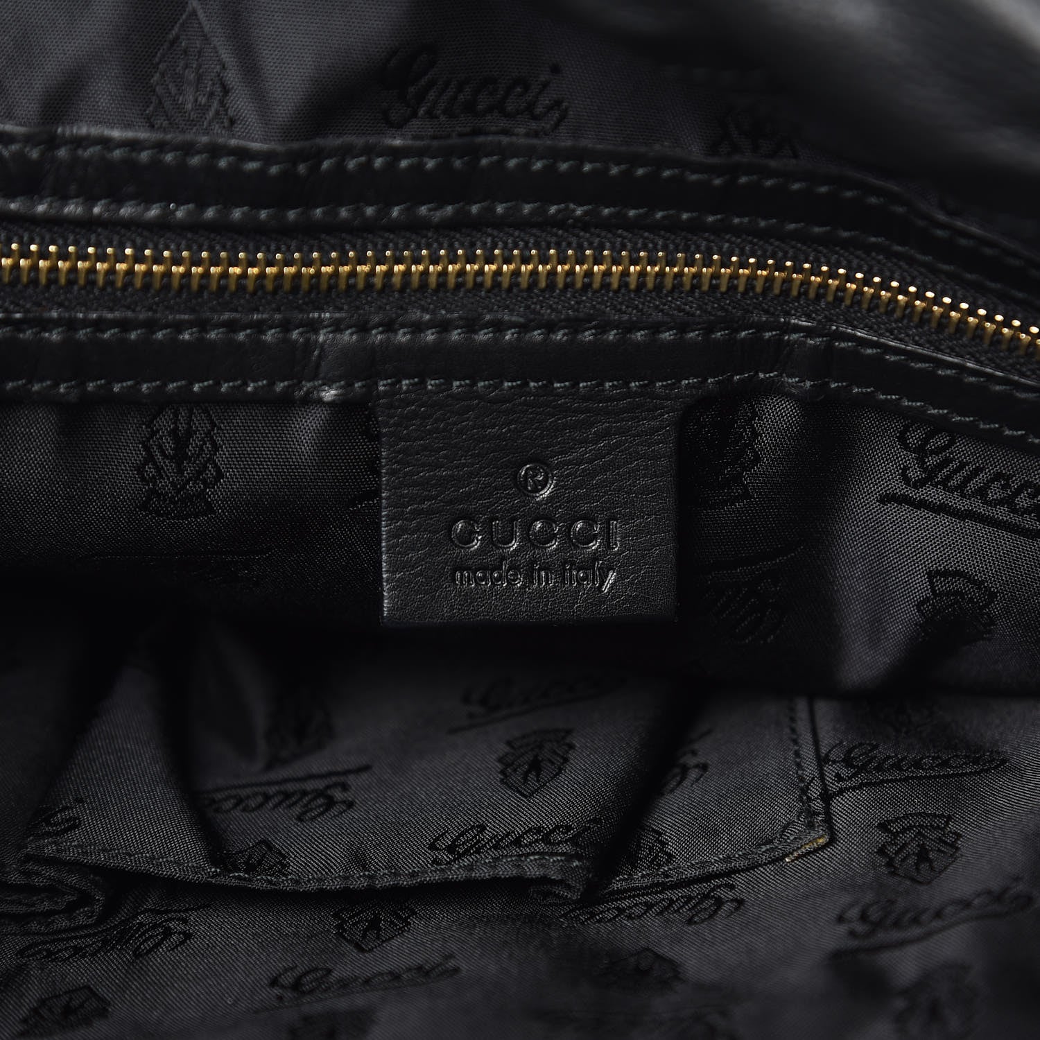 Gucci Patent Large Hysteria Top Handle Bag Black 6 of 9