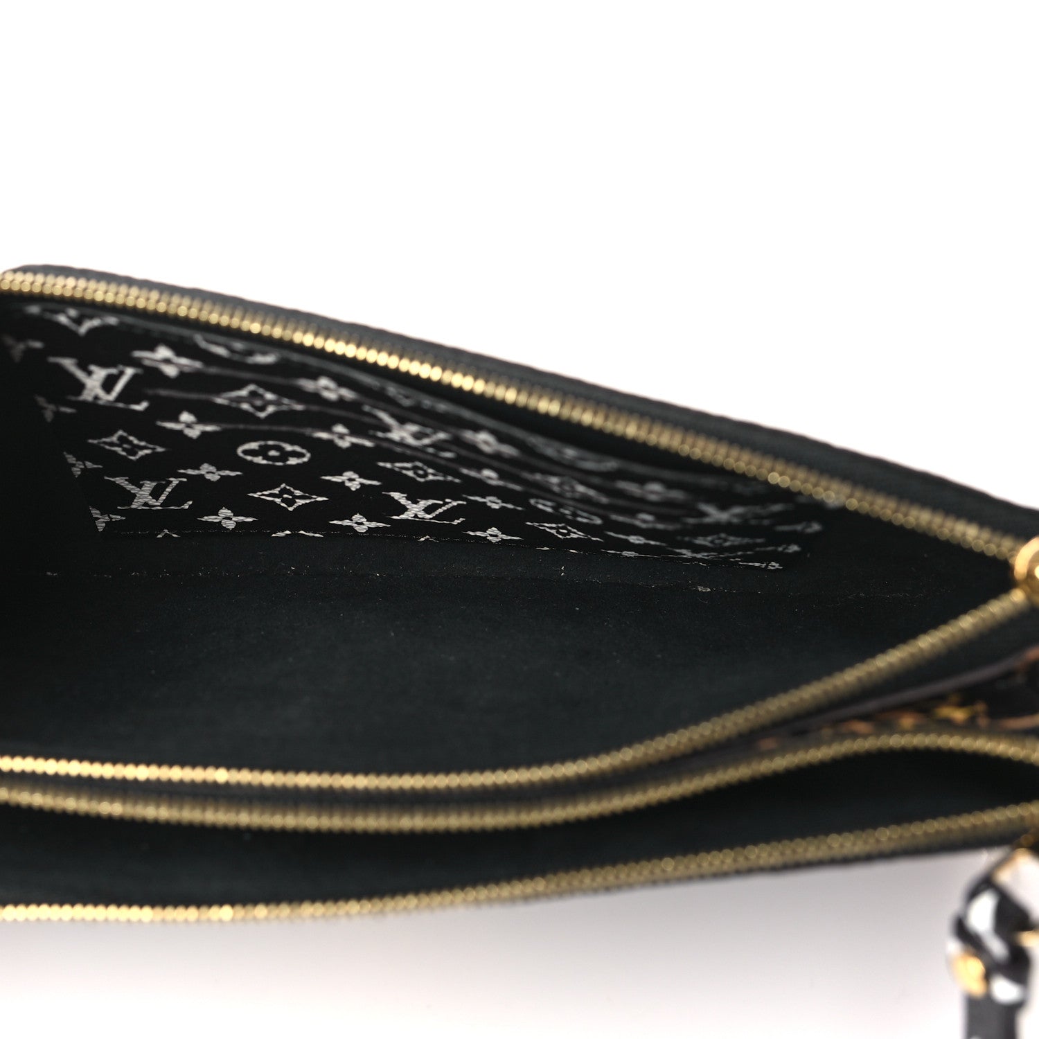 Louis Vuitton Monogram Giant Jungle Pochette Double Zip Black 6 of 10