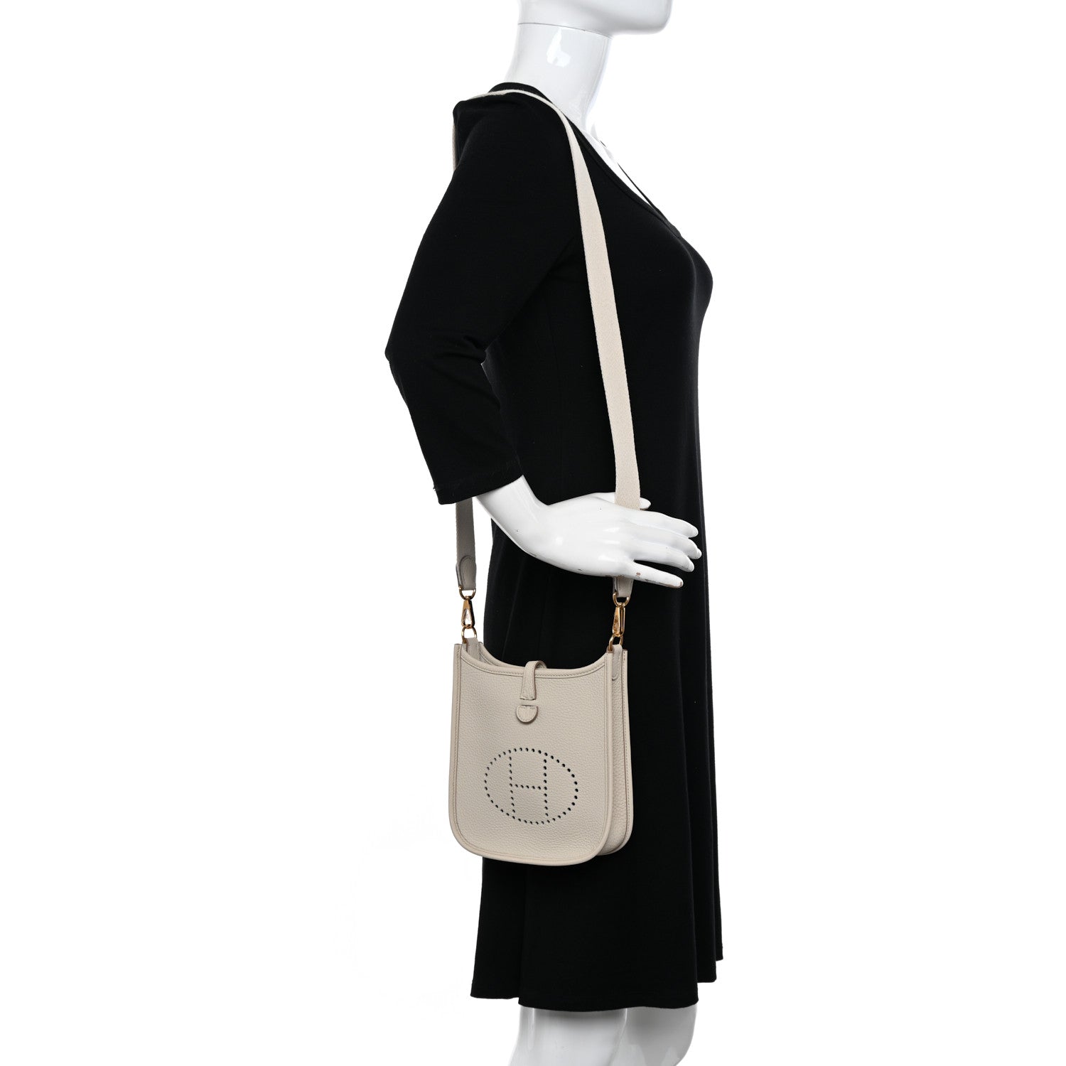 Hermes Taurillon Clemence Amazone Evelyne TPM Beton 2 of 11