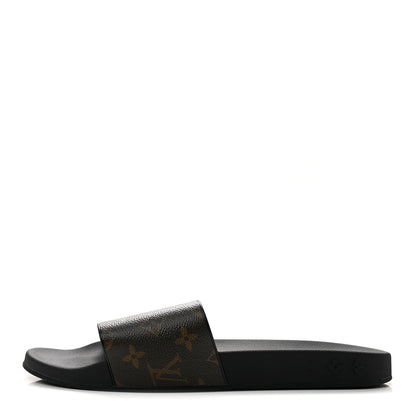 Louis Vuitton Rubber Monogram Mens Waterfront Mules 10 Macassar 1 of 10
