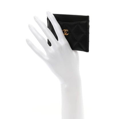 Chanel Lambskin Quilted Card Holder Black 2 of 11