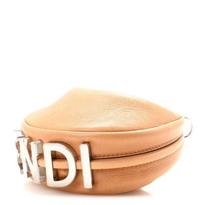 Fendi Vitello Grace Nano Fendigraphy Hobo Charm Miele Scuro 9 of 9