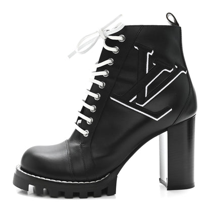 Louis Vuitton Calfskin Monogram Star Trail Ankle Boots 41 Black 1 of 8