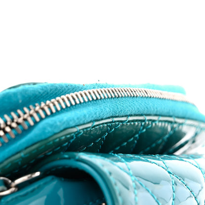 Chanel Patent Brilliant Mini Flap WOC Bag Blue 5 of 13