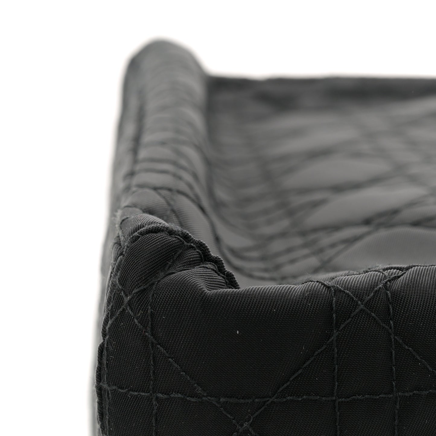 Nylon Cannage Medium Lady Dior Black