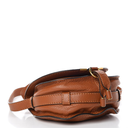 Chloe Calfskin Mini Marcie Round Crossbody Bag Tan 4 of 7