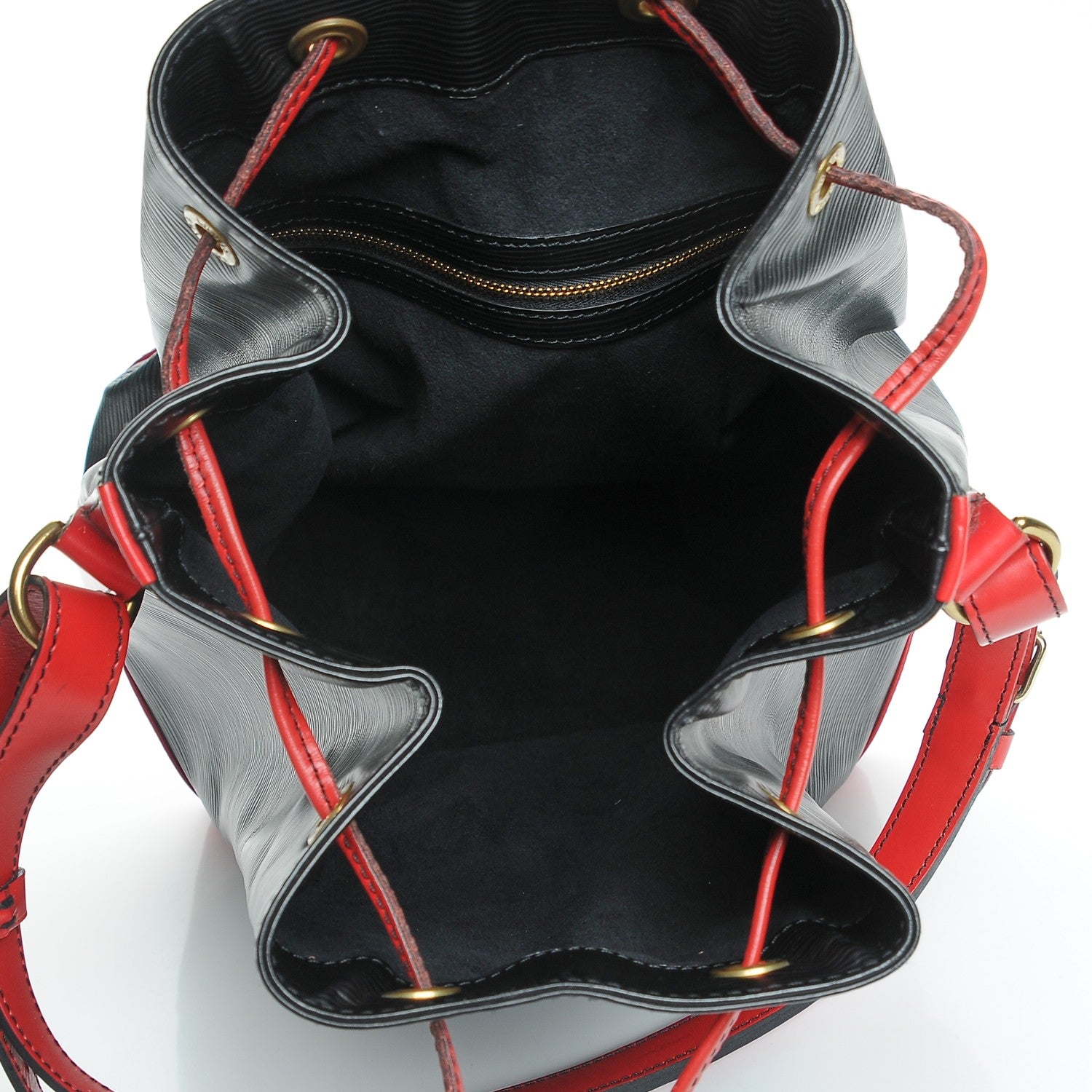 Louis Vuitton Epi Noe Black Red 5 of 9