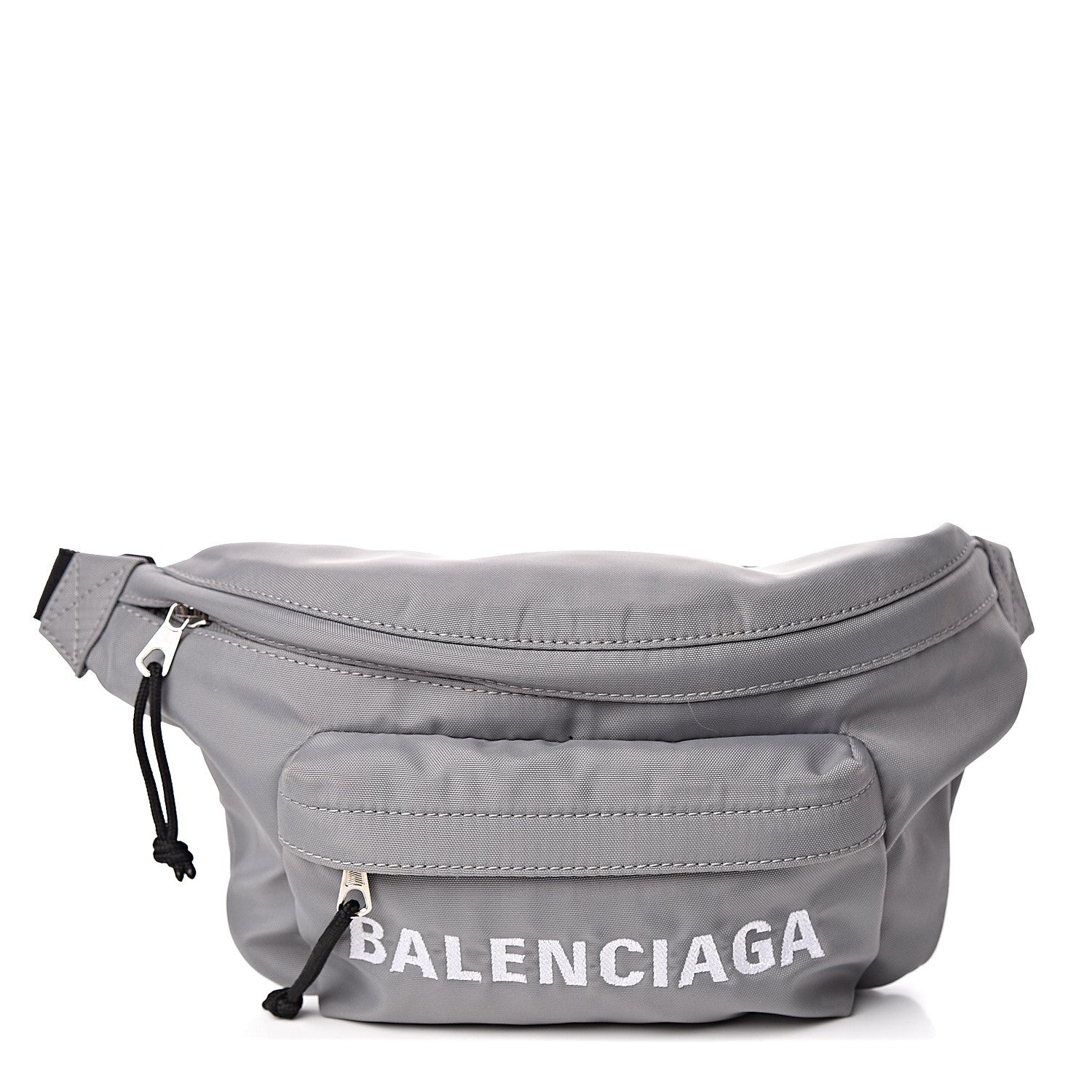Balenciaga Sport Nylon Logo Wheel Beltpack Grey Black 1 of 10