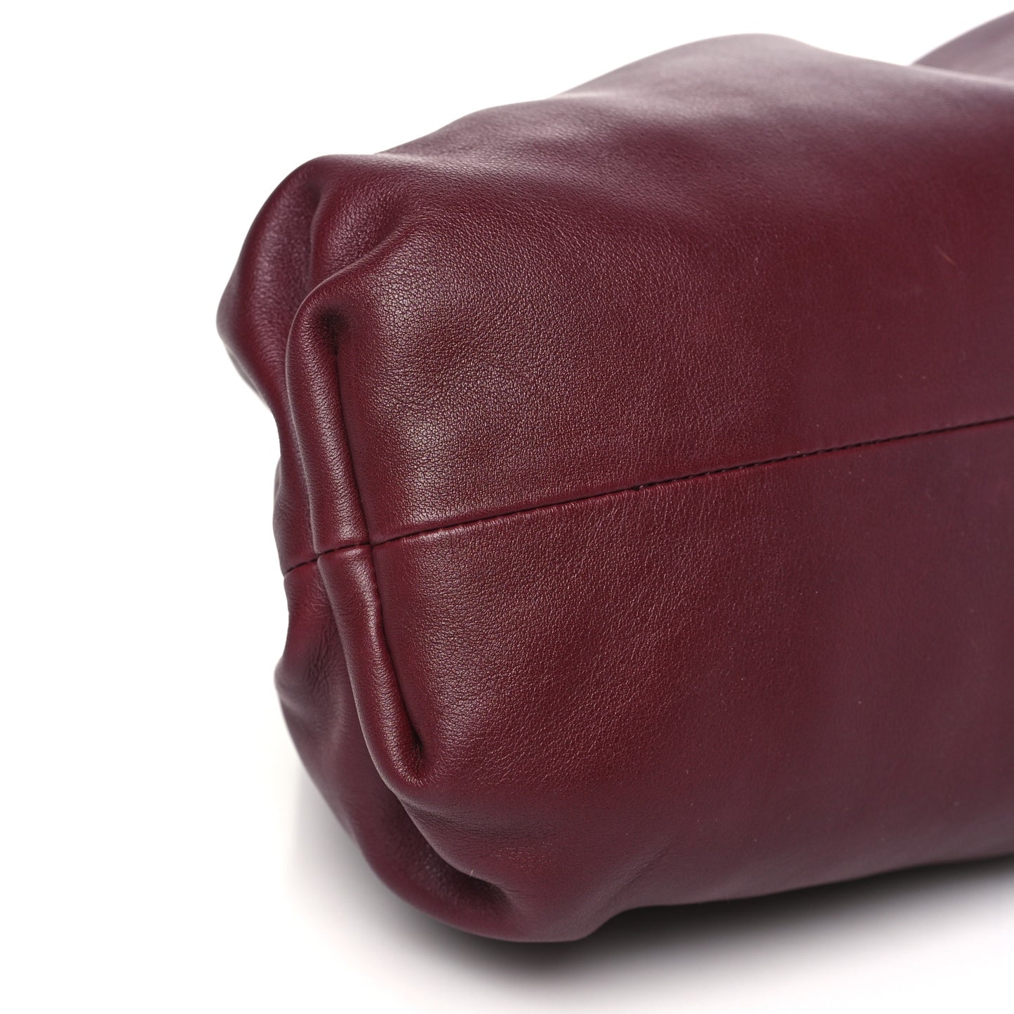 Smooth Butter Calf The Pouch Oversized Clutch Bordeaux